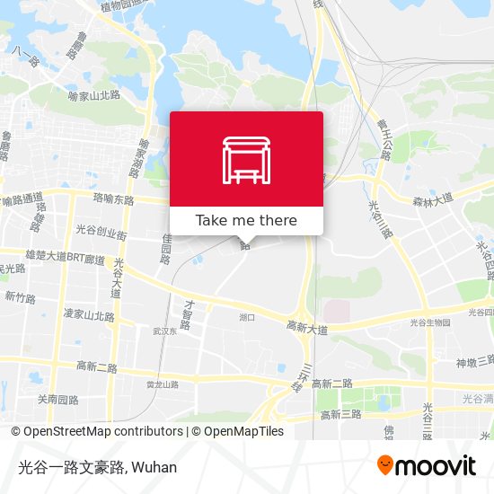 光谷一路文豪路 map