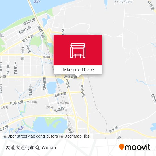 友谊大道何家湾 map