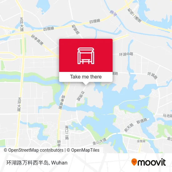环湖路万科西半岛 map