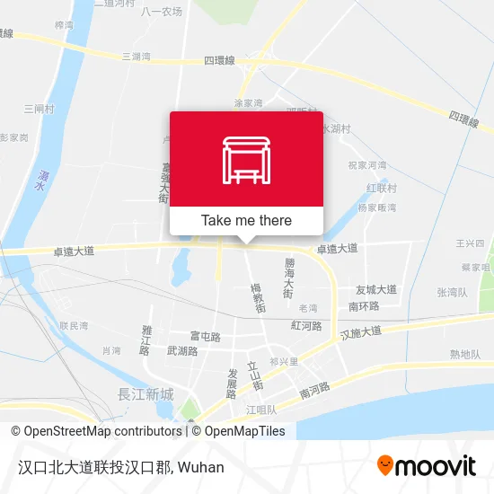 汉口北大道联投汉口郡 map