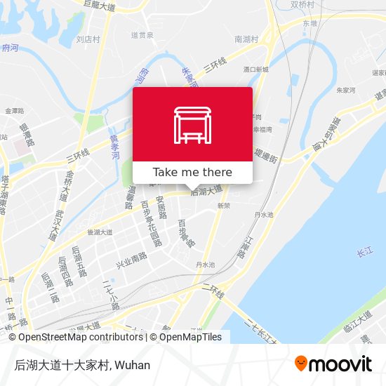 后湖大道十大家村 map