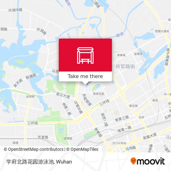 学府北路花园游泳池 map