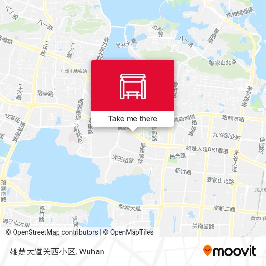 雄楚大道关西小区 map
