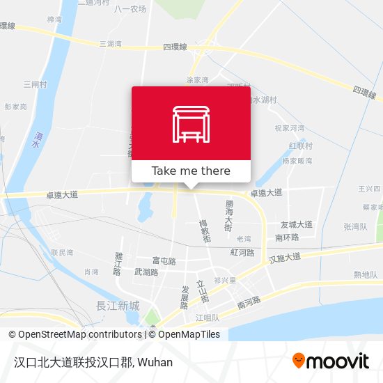 汉口北大道联投汉口郡 map