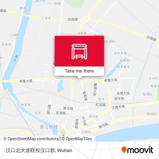 汉口北大道联投汉口郡 map
