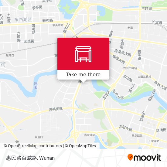 惠民路百威路 map