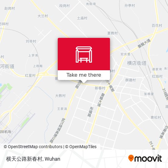 横天公路新春村 map