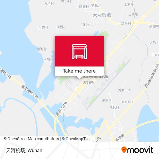 天河机场 map