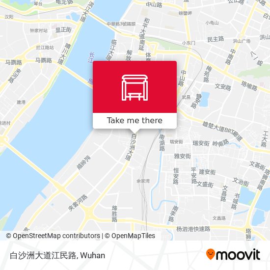 白沙洲大道江民路 map