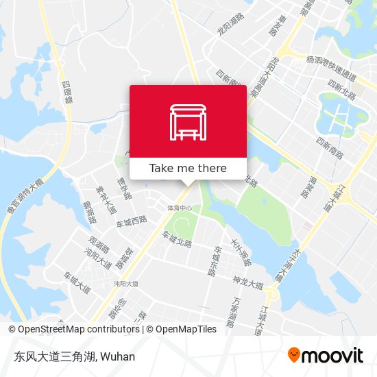 东风大道三角湖 map