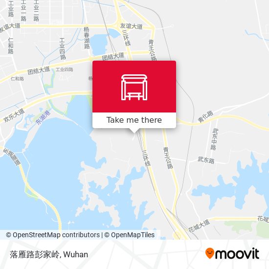 落雁路彭家岭 map
