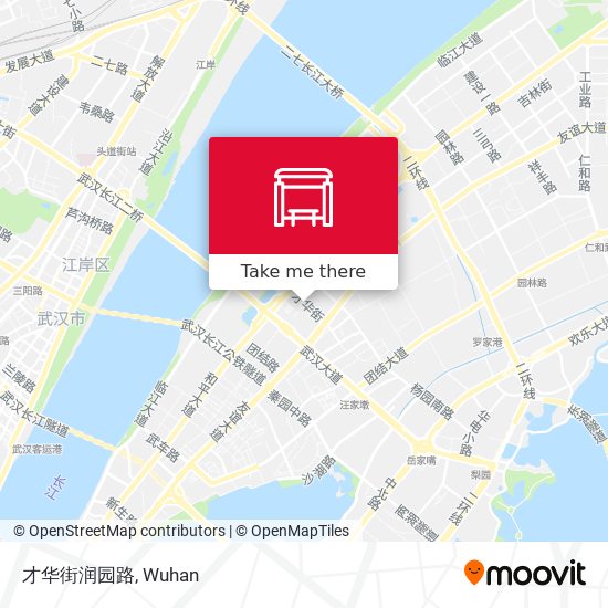 才华街润园路 map