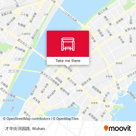 才华街润园路 map
