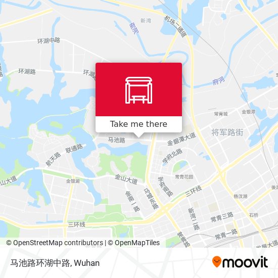 马池路环湖中路 map