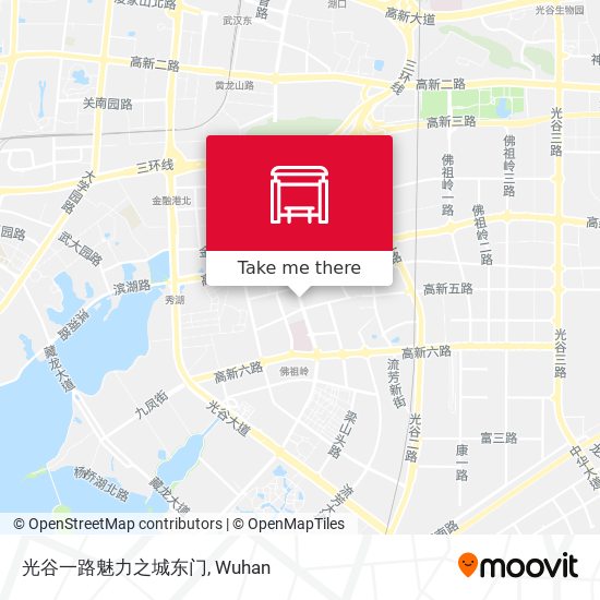 光谷一路魅力之城东门 map