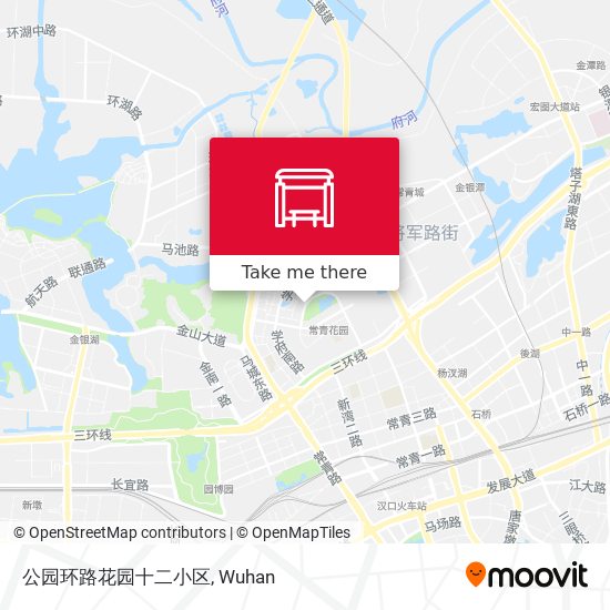 公园环路花园十二小区 map