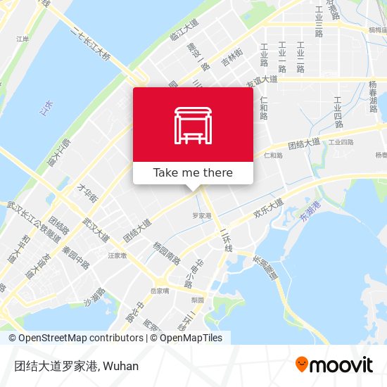 团结大道罗家港 map