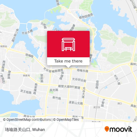 珞喻路关山口 map