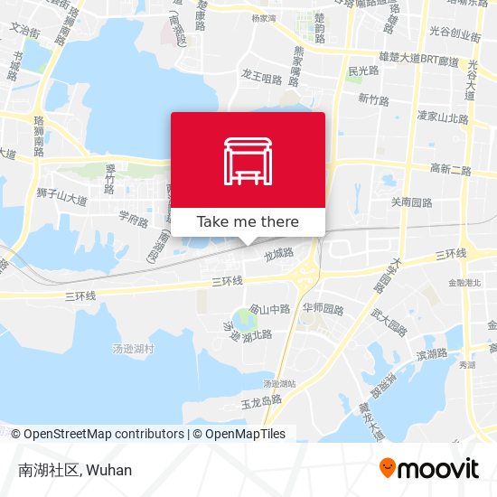 南湖社区 map