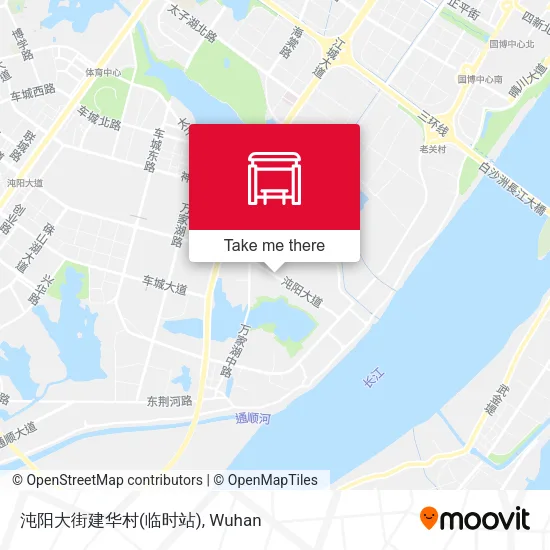 沌阳大街建华村(临时站) map