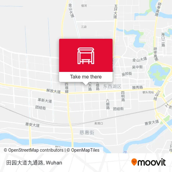 田园大道九通路 map