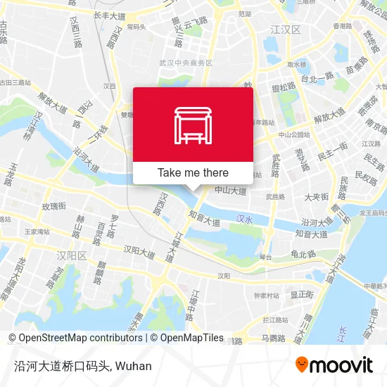沿河大道桥口码头 map
