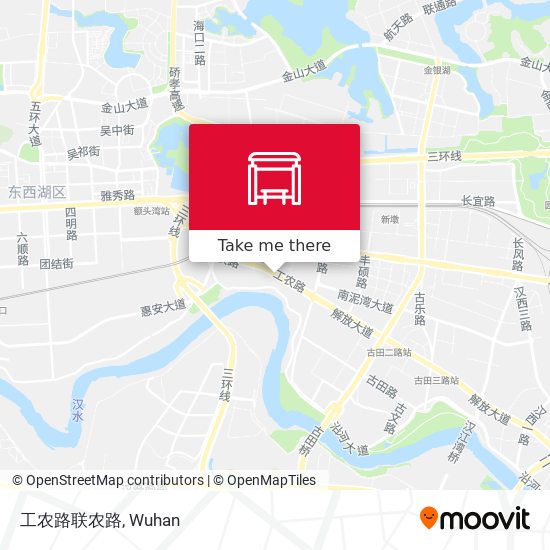 工农路联农路 map