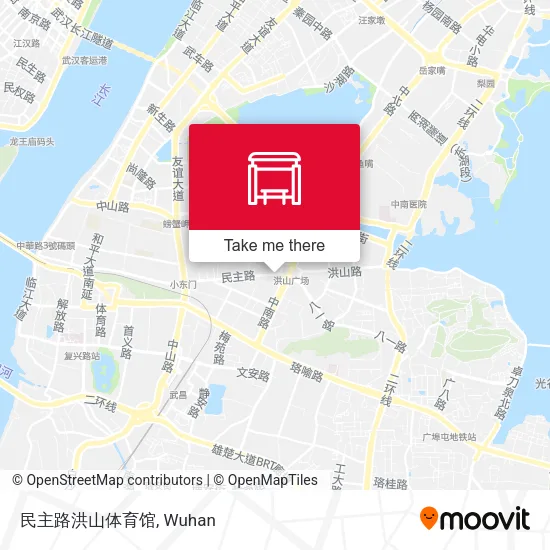 民主路洪山体育馆 map