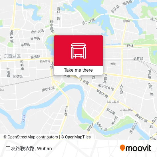 工农路联农路 map