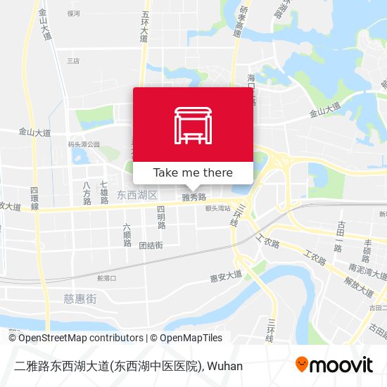 二雅路东西湖大道(东西湖中医医院) map