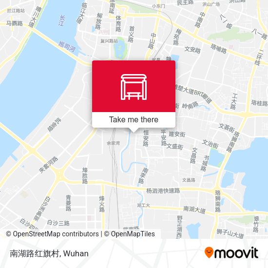 南湖路红旗村 map