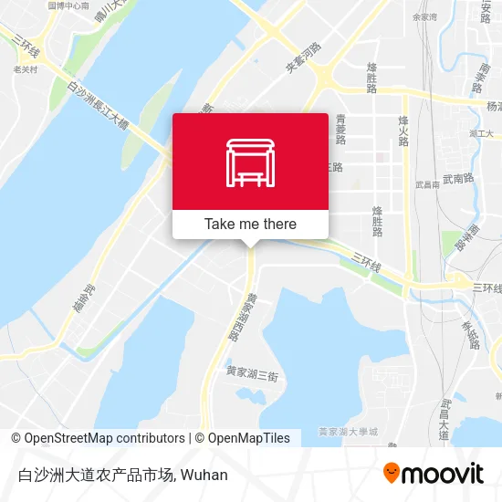白沙洲大道农产品市场 map