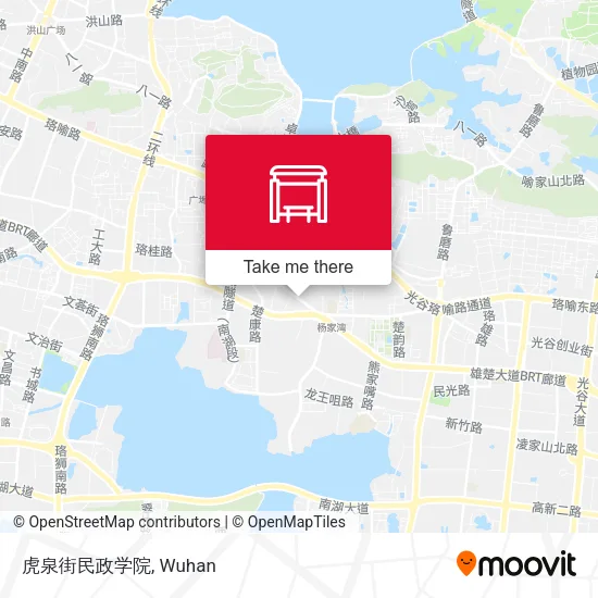 虎泉街民政学院 map