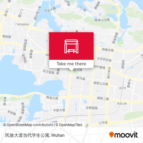 民族大道当代学生公寓 map