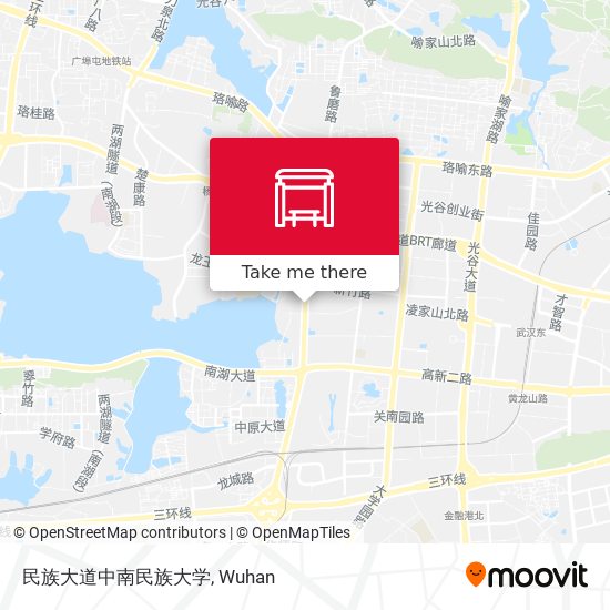 民族大道中南民族大学 map