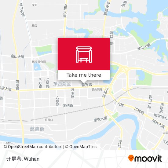 开屏巷 map