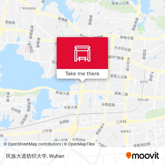 民族大道纺织大学 map