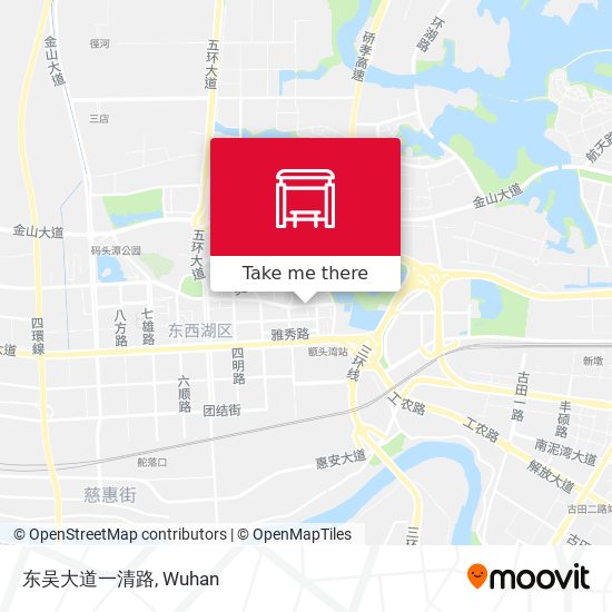 东吴大道一清路 map