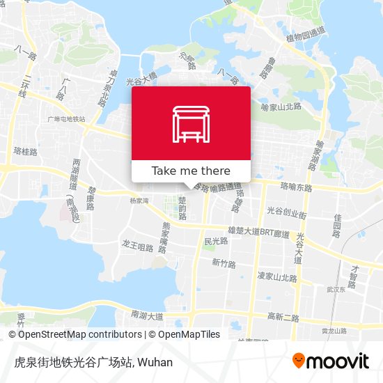 虎泉街地铁光谷广场站 map