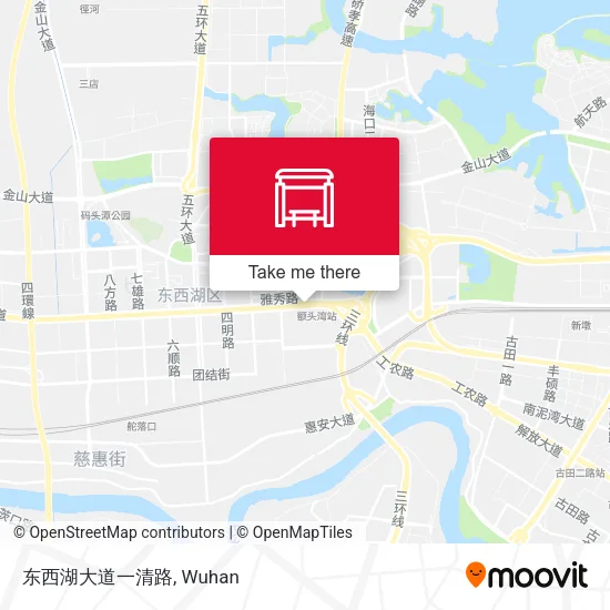 东西湖大道一清路 map