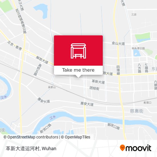 革新大道运河村 map