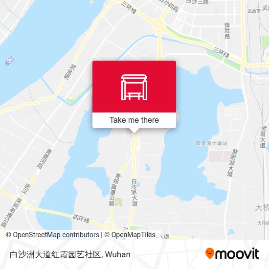 白沙洲大道红霞园艺社区 map