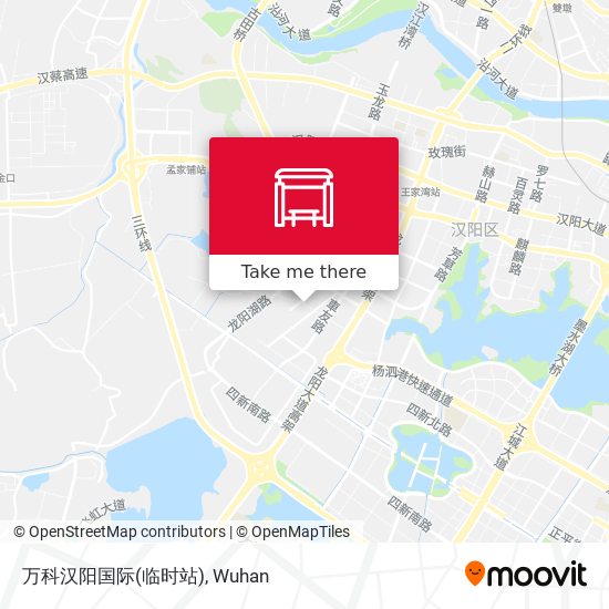 万科汉阳国际(临时站) map