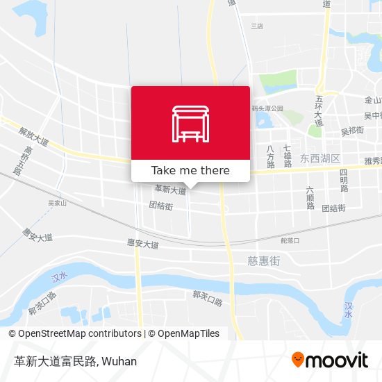 革新大道富民路 map