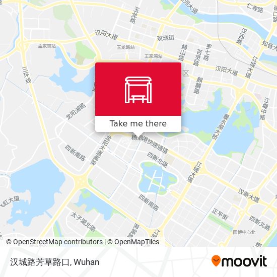 汉城路芳草路口 map