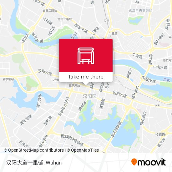 汉阳大道十里铺 map