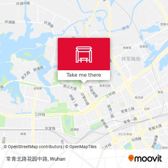 常青北路花园中路 map