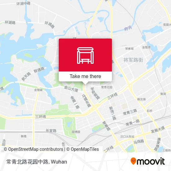 常青北路花园中路 map