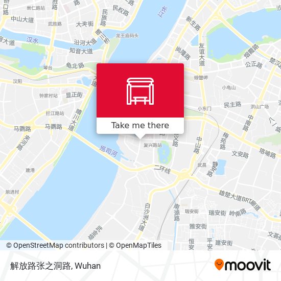 解放路张之洞路 map