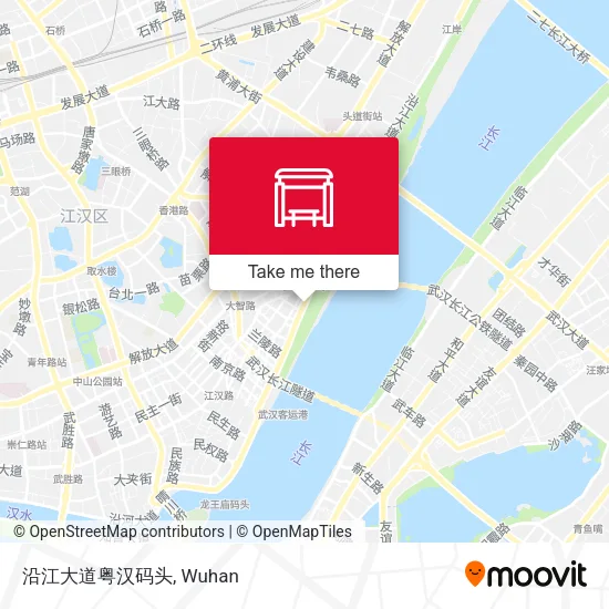 沿江大道粤汉码头 map